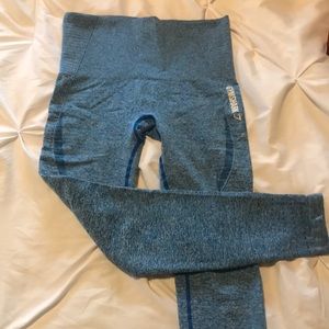 Gymshark seamless leggings- Blueberry Marl. Used